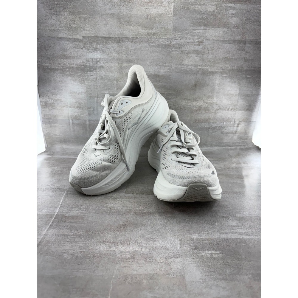 Hoka Bondi 8 Women Sz 8B Running Shoes Shifting Sand White 1162012 SDSTS